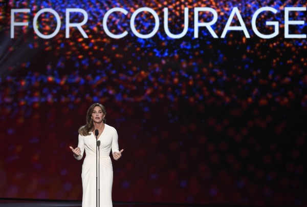 Caitlyn Jenner accepted the courage award at the EPYS