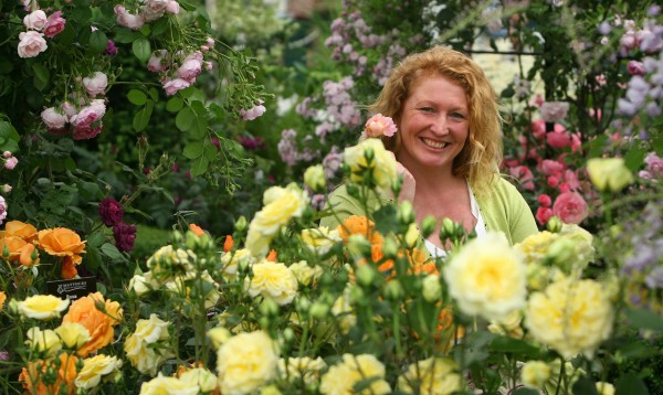 Charlie Dimmock at the Chelsea Flower Show in London