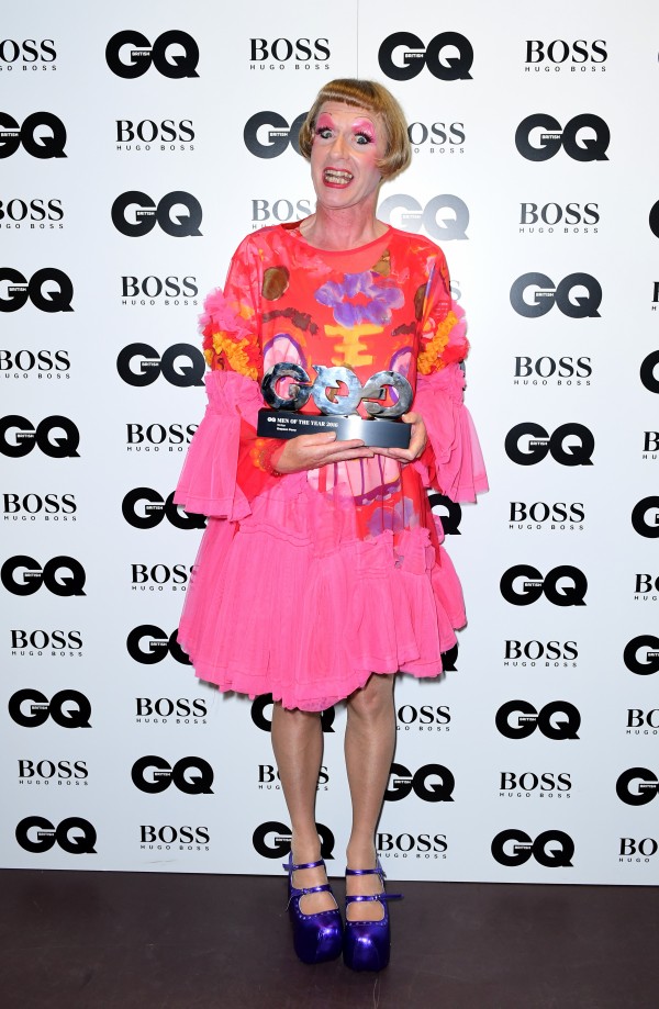 Grayson Perry after receiving his award