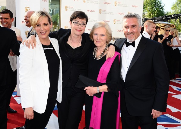 Mel Giedroyc, Sue Perkins, Mary Berry and Paul Hollywood, judges and presenters of The Great British Bake Off