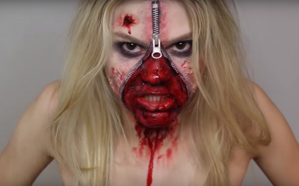 Unzipped Zipper Face SFX Makeup Tutorial