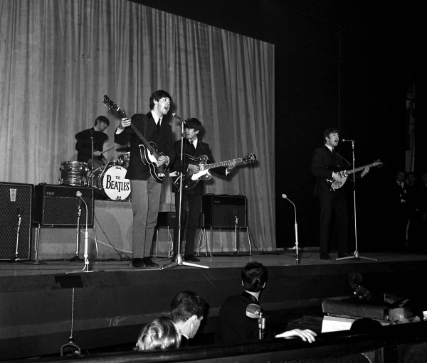 The Beatles rehearsing for the 1963 Royal Variety Performance (PA)