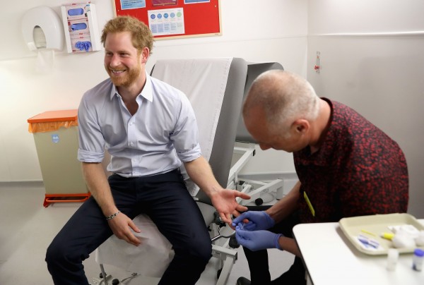 Prince Harry getting tested (Chris Jackson/PA)