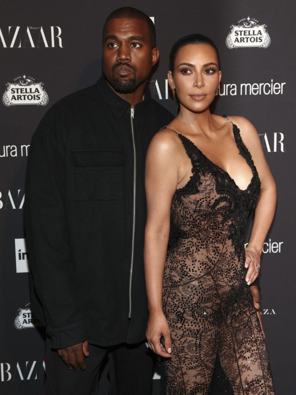 Kanye West and Kim Kardashian