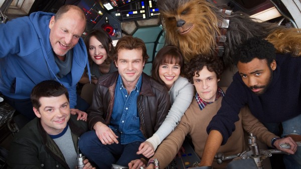 Han Solo movie cast together as filming of Star Wars spin-off begins