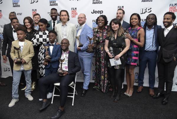 The cast and crew of Moonlight (Richard Shotwell/AP)
