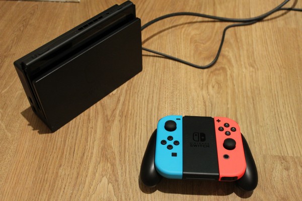 Nintendo Switch with controllers