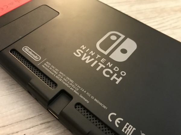 Nintendo Switch back