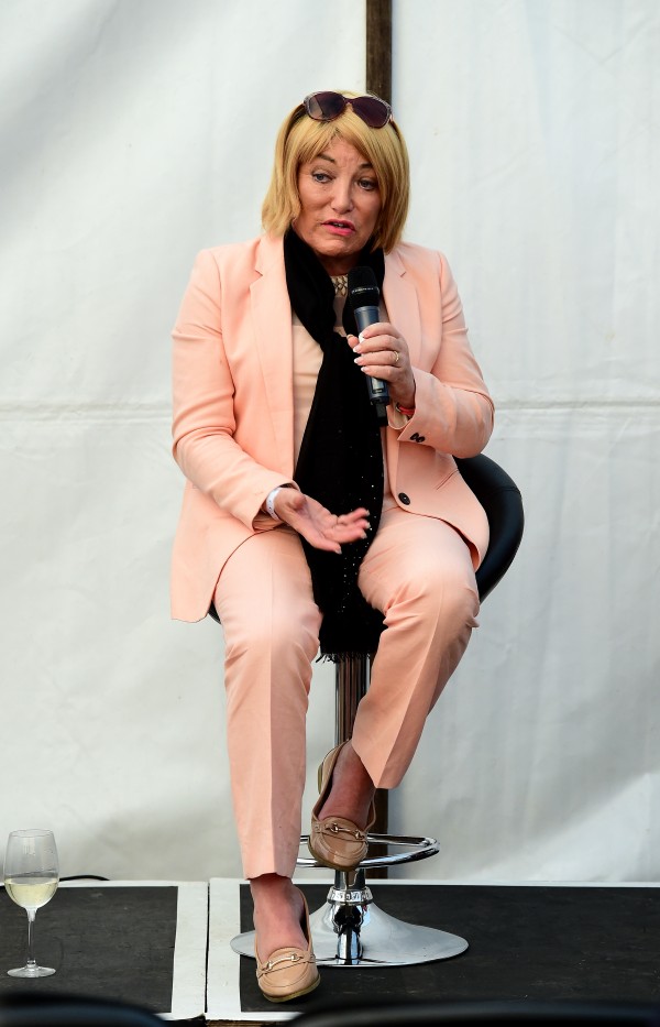 Kellie Maloney discusses her new book Frankly Kellie at the Radio Times Festival on the Green at Hampton Court Palace. London. (Ian West/PA Archive/PA Images)