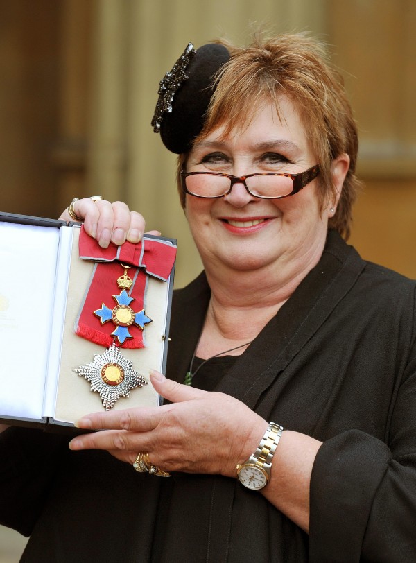 Dame Jenni Murray after she was made a Dame Commander by the Queen during an Investiture ceremony at Buckingham Palace, London. (John Stillwell/PA Archive/PA Images)