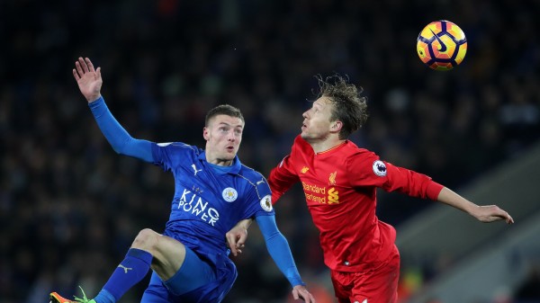 Leicester City's Jamie Vardy against Liverpool - (Nick Potts/PA)