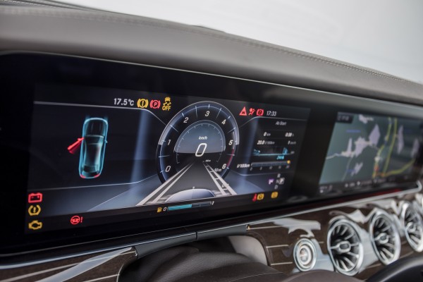 The E-Class Coupe's infotainment screen is one of the best around