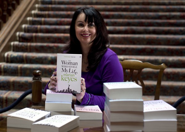 Marian Keyes signs copies of her book at The Althorp Literary Festival.