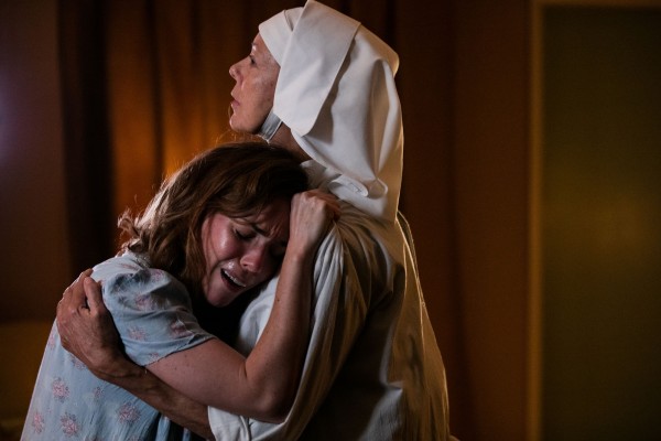Shelagh in labour (BBC/Neal Street Productions/Sophie Mutevelian)