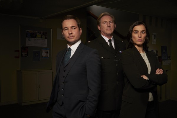 Detective Sergeant Steve Arnott (MARTIN COMPSTON), Superintendent Ted Hastings (ADRIAN DUNBAR), Detective Sergeant Kate Fleming (VICKY McCLURE)