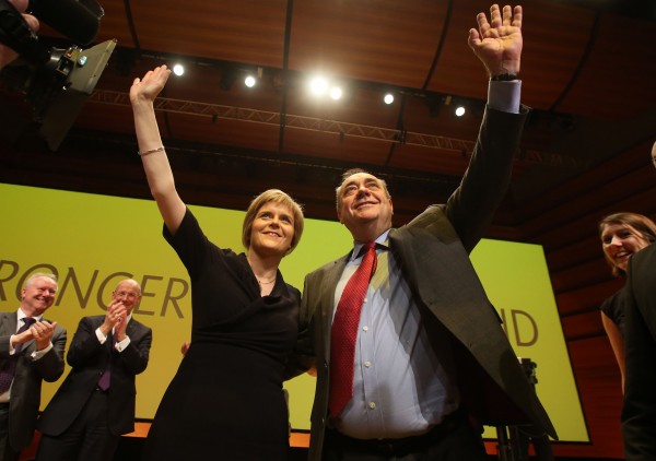 Alex Salmond and Nicola Sturgeon at the SNP conference