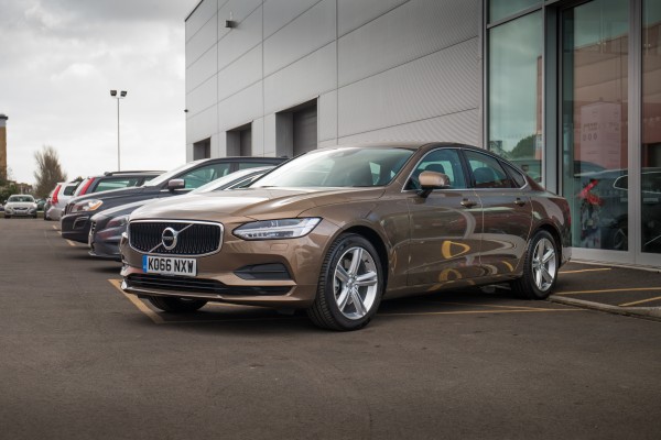The S90 has all of Volvo's latest styling touches 