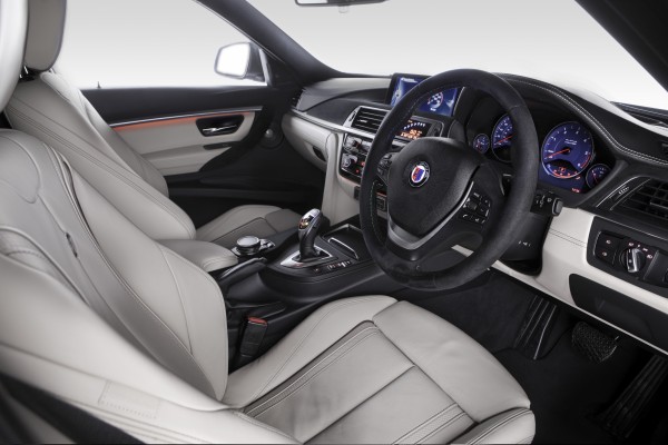 The interior of the Alpina D3 Touring is beautifully finished