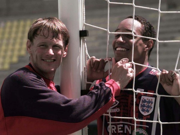 Teddy Sheringham and Paul Ince