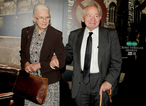 Colin Dexter and wife Dorothy in 2012.