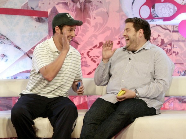 Adam and Jonah Hill in London.