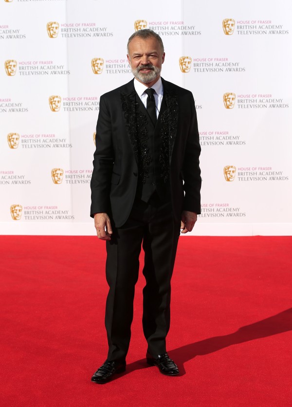 Graham Norton attending the House of Fraser BAFTA TV Awards 2016 at the Royal Festival Hall, Southbank, London