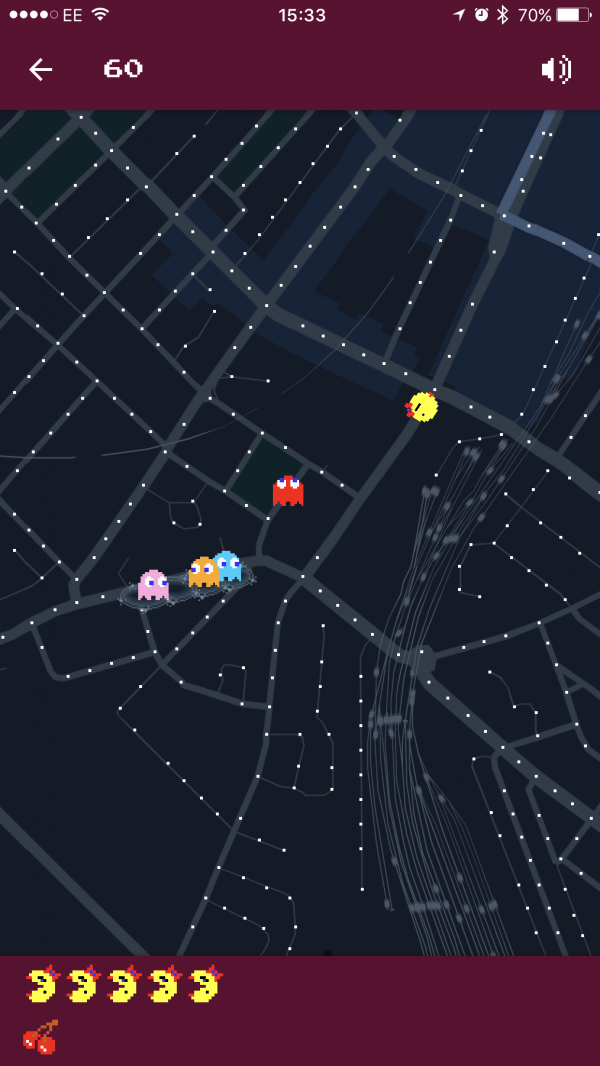 Google Maps transforms streets into giant Pac-Man game