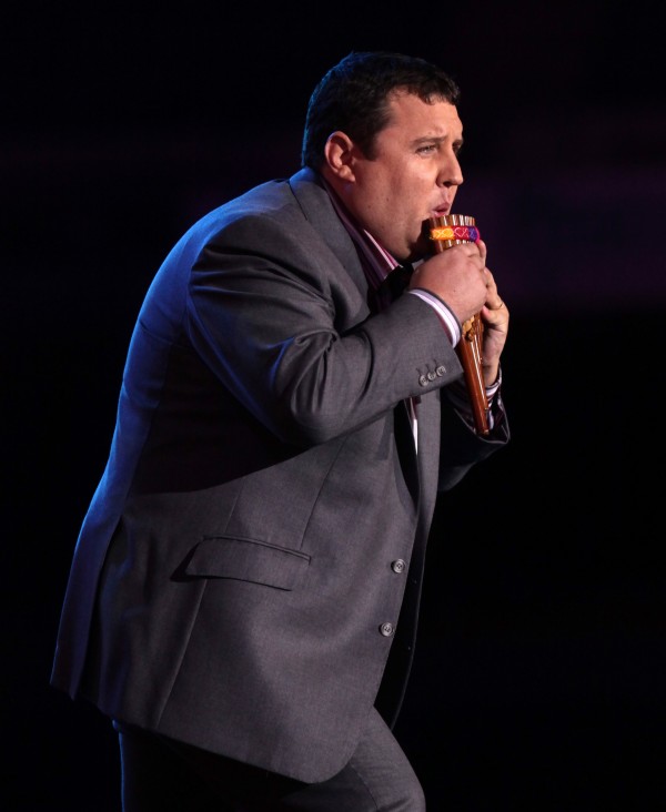 Peter Kay on stage at the Help For Heroes Concert at Twickenham Stadium, south west London