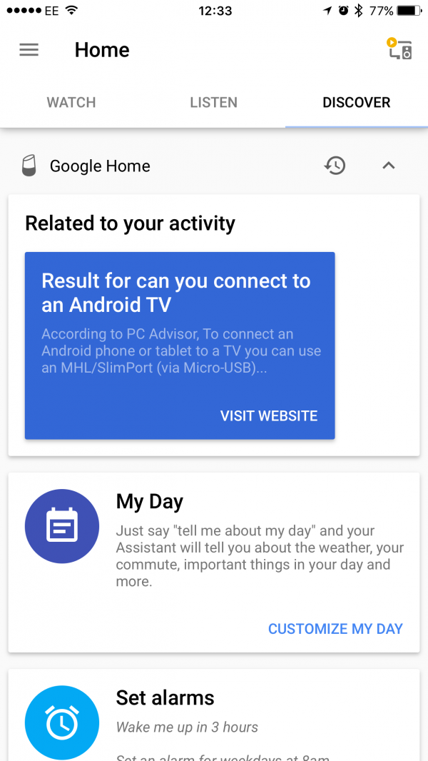 Google Home app