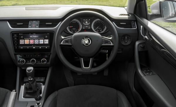 A new infotainment system is fitted to the new Octavia