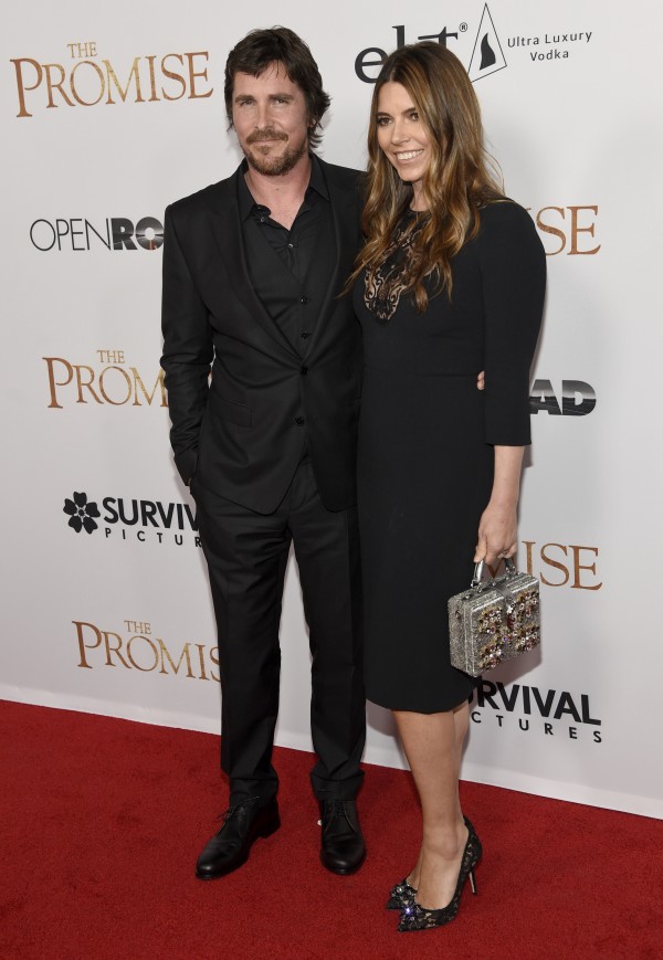 Christian Bale and his wife Sibi Blazic