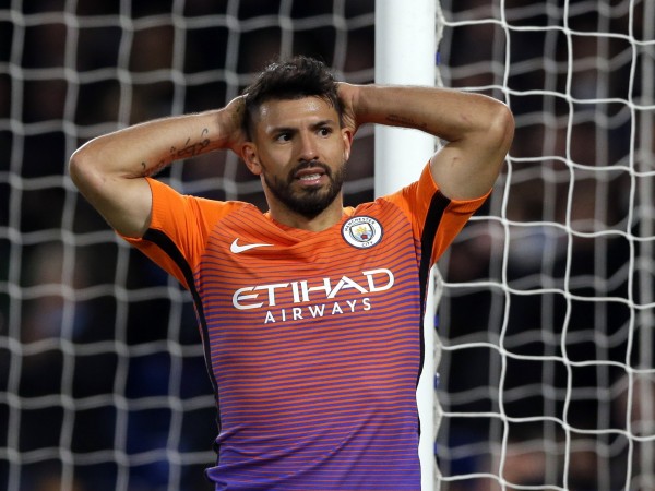 Manchester City striker Sergio Aguero
