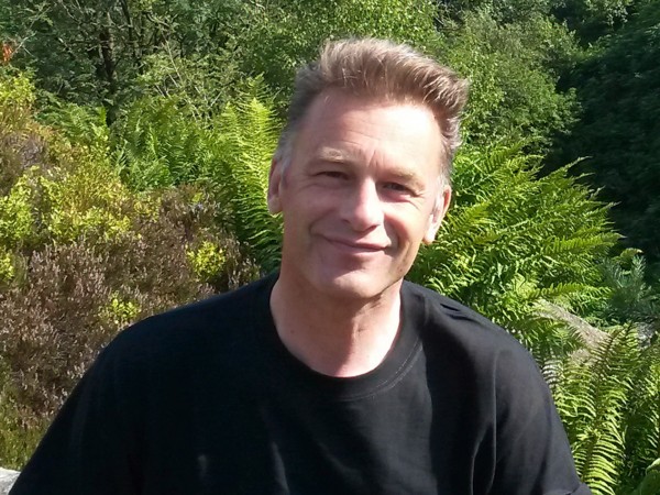 Chris Packham at the Hen Harrier Day protest in the Peak District.