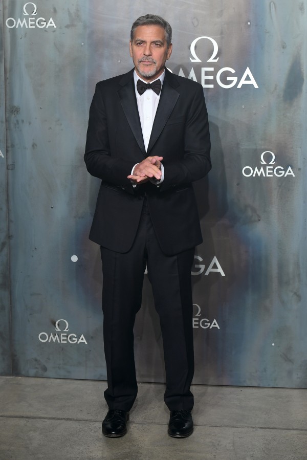 George Clooney attending the Lost in Space event to celebrate the 60th anniversary of the OMEGA Speedmaster held in the Turbine Hall, Tate Modern, 25 Sumner Street, Bankside, London.