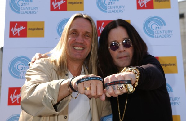 Ozzy Osbourne (right) with Nicko McBrain of Iron Maiden, during the launch of an organisation that aims to raise $3 million for charities, chosen by each celebrity. There are over 200 A-list celebrities involved in the pioneering organisation, founded by Charlotte di Vita.