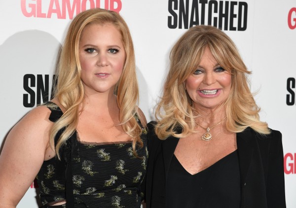 Amy Schumer (left) and Goldie Hawn attending a screening of Snatched at the Soho Hotel in London.