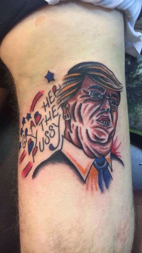 A Trump tattoo