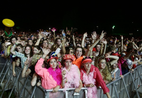 Festival-goers at Bestival music festival