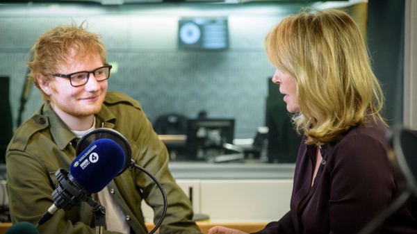 Ed Sheeran and Kirsty Young
