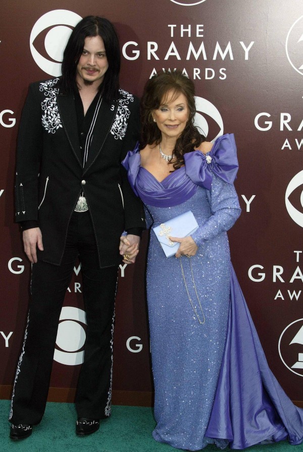 Loretta with Jack at the Grammys (Michelle Thorpe/PA)
