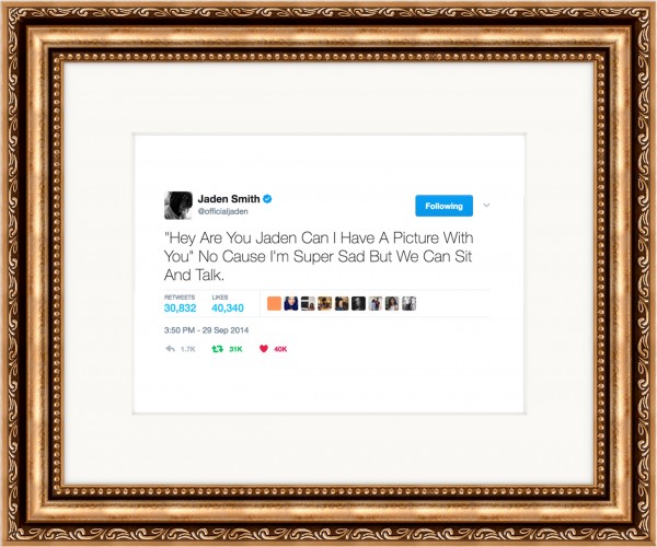 Framed Tweets.