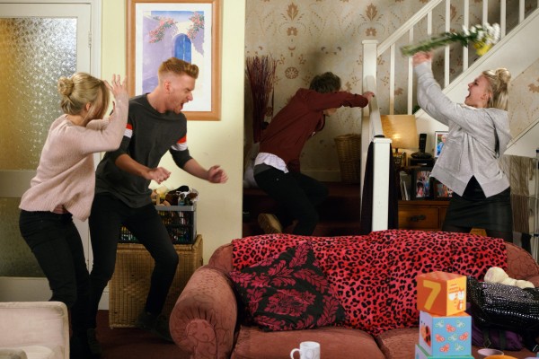 Coronation Street Bethany, Sarah and Gary