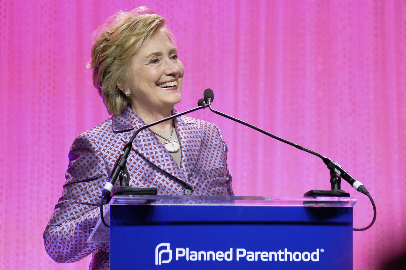 Honoree former Secretary of State Hillary Clinton speaks at the Planned Parenthood 100th Anniversary Gala on Tuesday, May 2, 2017 in New York. 