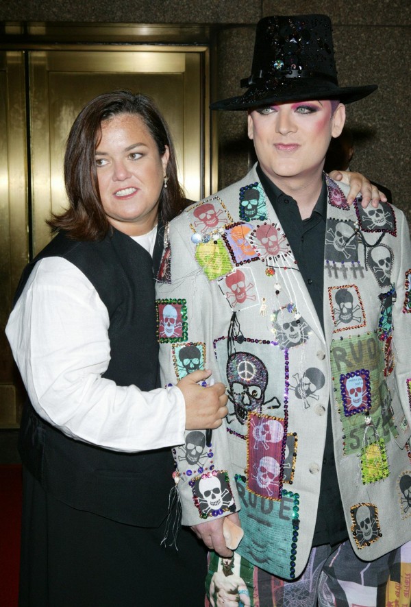 Rosie O'Donnell with Boy George in 2004 (Matt Peyton/PA)