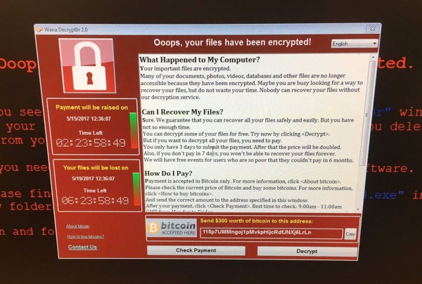 Wanna Decryptor ransomware