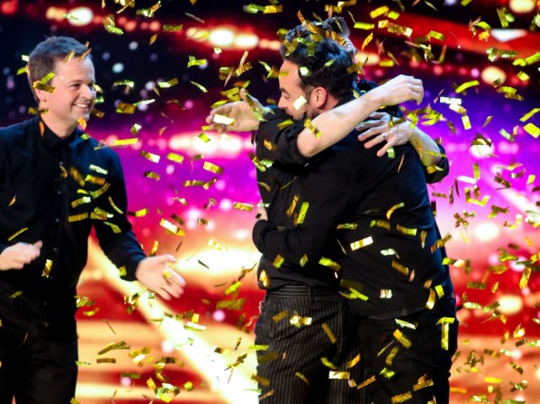 Golden Buzzer hugs for Matt.