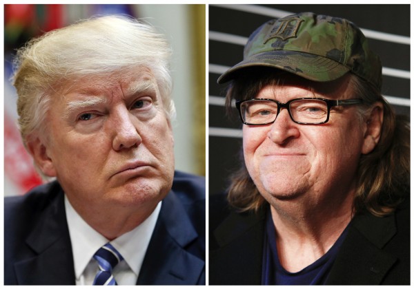 Donald Trump/Michael Moore (AP/Press Association Images)