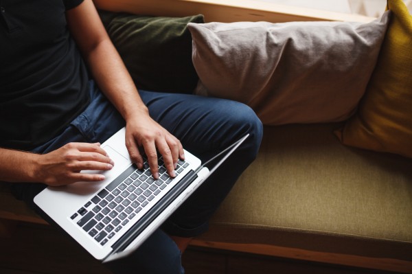 man on laptop 