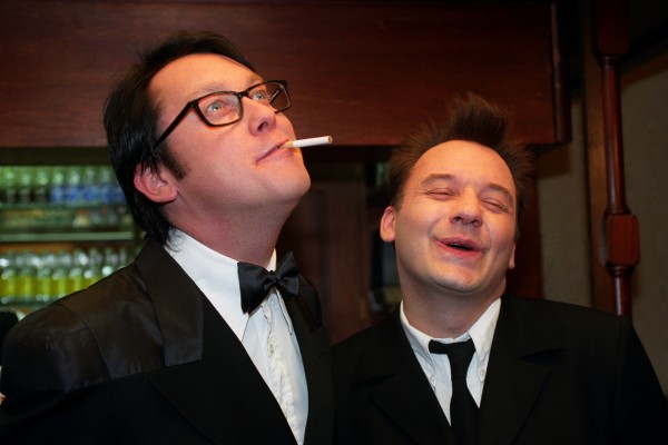 Vic and Bob in their younger days (PA)