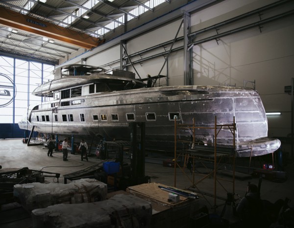 The yachts being built